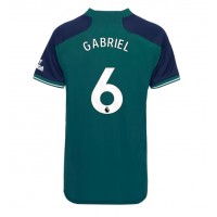 Camisa de time de futebol Arsenal Gabriel Magalhaes #6 Replicas 3º Equipamento Feminina 2023-24 Manga Curta